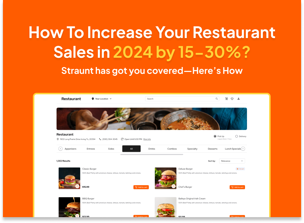 How To Increase Your Restaurant Sales in 2024 by 15-30%?